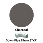 Down Pipe Elbow 3^x3^  Charcoal