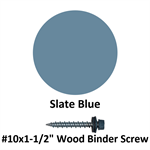 #10x1-1/2^ Wood Binder Screw  Slate Blue