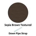 Down Pipe Strap  Sepia Brown Textured