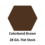 28 Ga. 42^ x 120^ Flat Stock  COLORBOND Brown