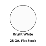 28 Ga. 48^ x 120^ Flat Stock  Bright White