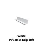 PVC Base Drip, 10ft  White