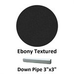 Down Pipe 3^x3^  Ebony Textured