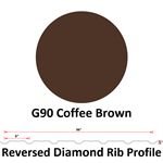 26Ga. 36^ REVERSED Diamond Rib  G90  Coffee Brown