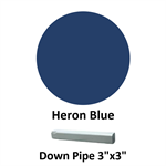 Down Pipe 3^x3^  Heron Blue