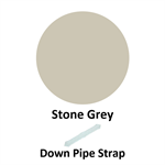 Down Pipe Strap  Stone Grey