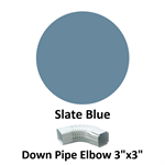 Down Pipe Elbow 3^x3^  Slate Blue