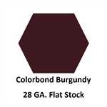 28 Ga. 42^ x 120^ Flat Stock  COLORBOND Burgundy