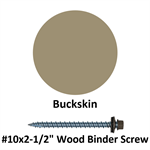 #10x2-1/2^ Wood Binder Screw  Buckskin