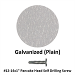 #12-14x1'' Pancake Head Self Drilling Screw  Galvanized