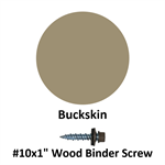 #10x1^ Wood Binder Screw  Buckskin