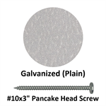 #10x3^ Pancake Head Screw  Galvanized