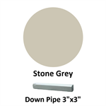 Down Pipe 3^x3^  Stone Grey