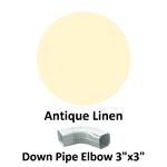 Down Pipe Elbow 3^x3^  Antique Linen