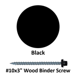 #10x3^ Wood Binder Screw  Black