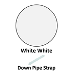 Down Pipe Strap  White White