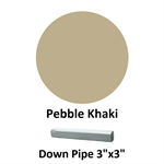 Down Pipe 3^x3^  Pebble Khaki