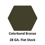 28 Ga. 42^ x 120^ Flat Stock  COLORBOND Bronze