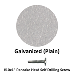 #10x1^ Pancake Head Self Drilling Screw  Galvanized