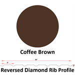 29Ga. 36^ REVERSED Diamond Rib  Coffee Brown